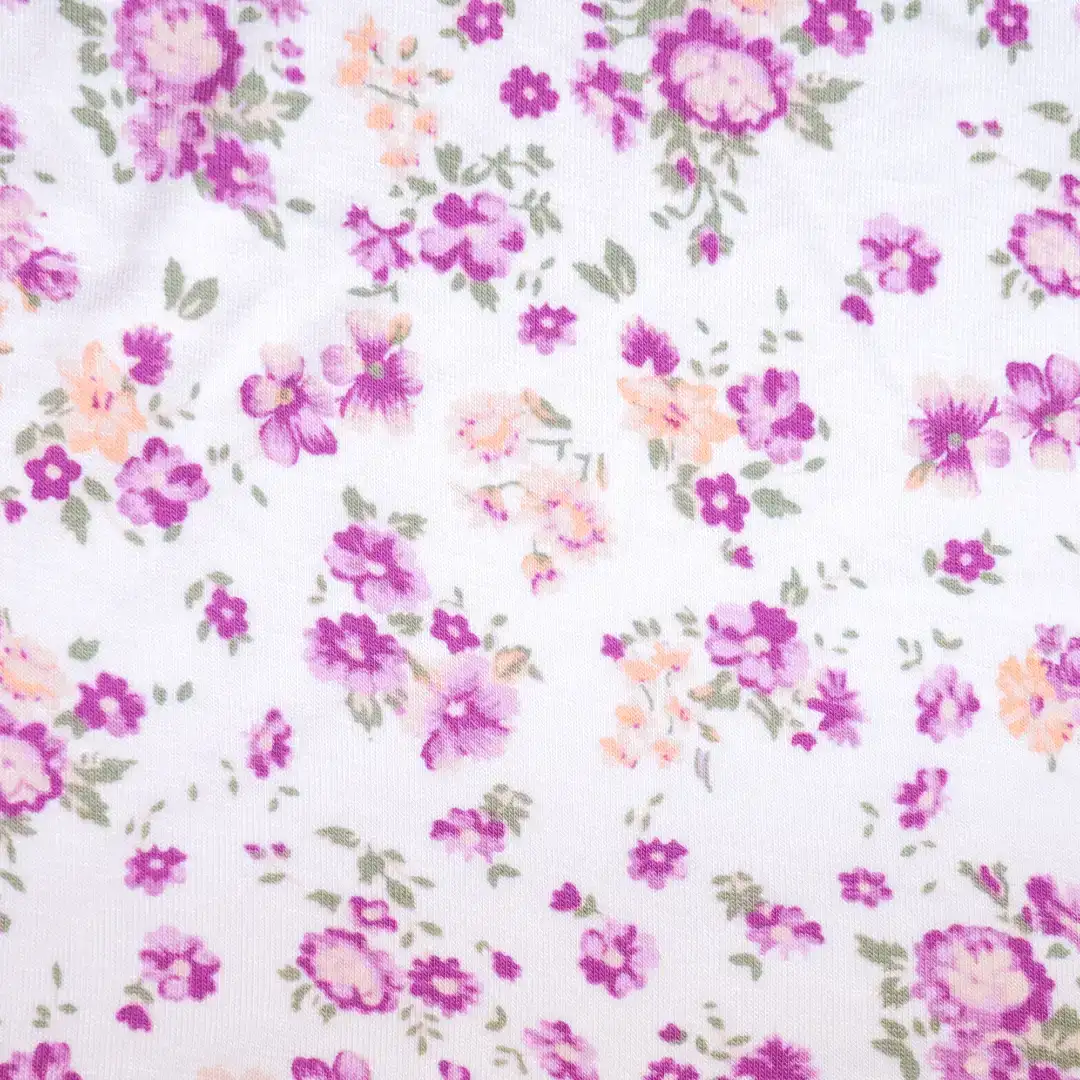 China Fabric for Blouse,Skirt,Loungewear Single Jersey Knit Fabric Rayon Spandex white + AOP color buy from China wholesaler bulk order at wholesale price free worldwide shipping Alibaba