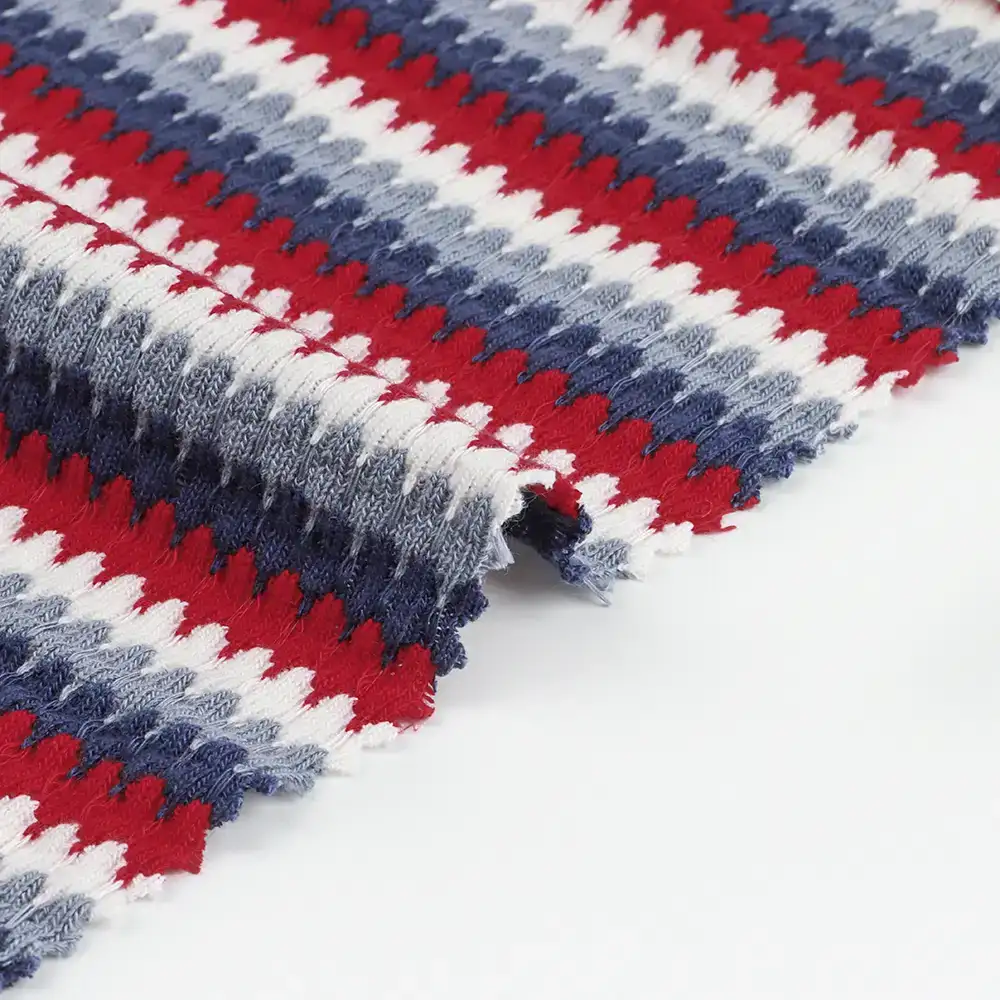 China Fabric for Hoodie,Ladies Vest ,Open Cardigan  Weft Jacquard Knit Fabric Polyester Rayon Spandex blend color buy from China wholesaler bulk order at wholesale price free worldwide shipping Alibaba