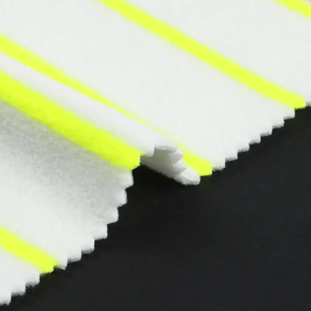 China Fabric for Jackets,Hoodie,Sweatshirt Polar Fleece Knit Fabric Polyester yellow and white color buy from China wholesaler bulk order at wholesale price free worldwide shipping Alibaba