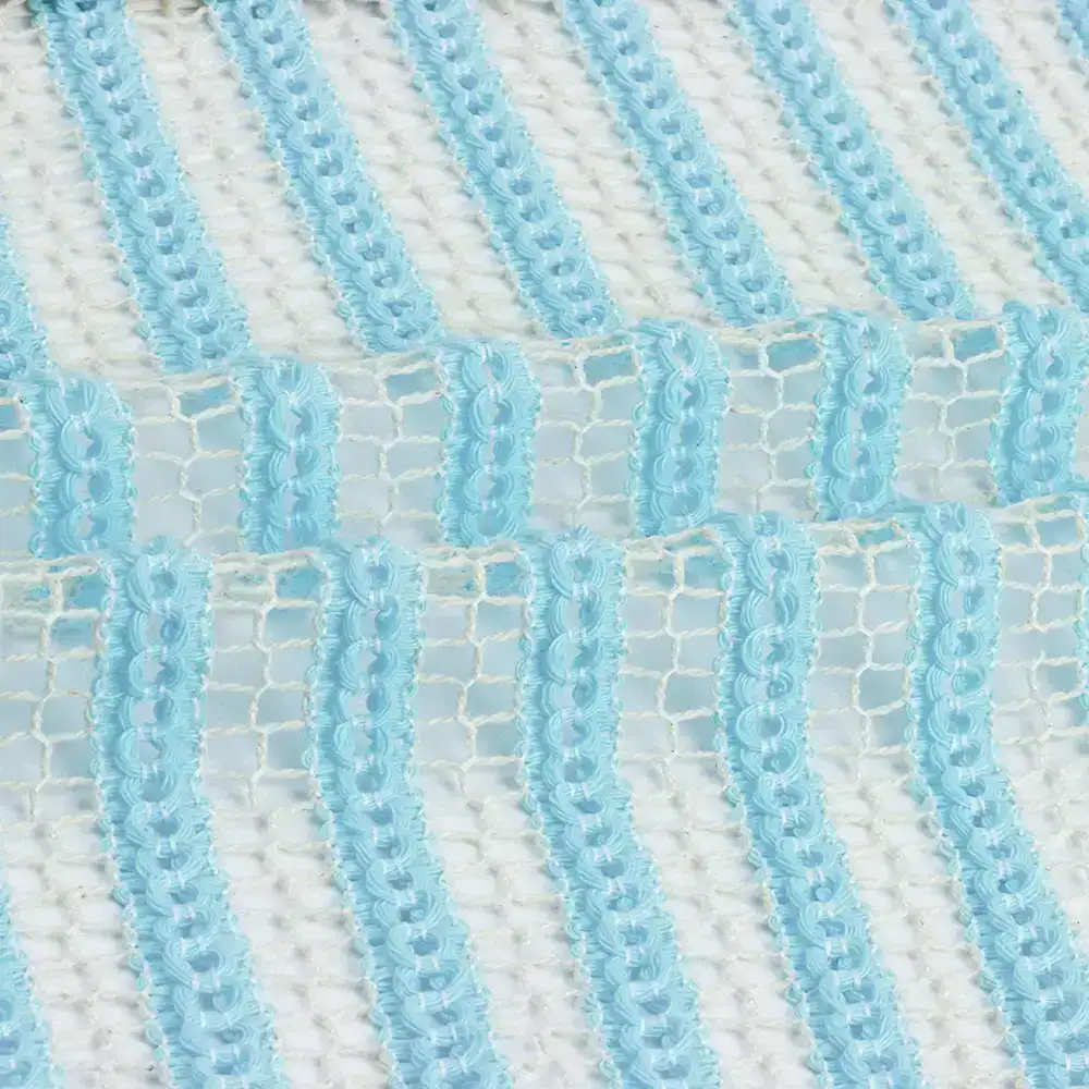 China Fabric for Ladies Vest ,Dresses (Cardigan Open) ,Dresses (Cardigan Button)  Weft Jacquard Knit Fabric Polyester Cotton blue color buy from China wholesaler bulk order at wholesale price free worldwide shipping Alibaba