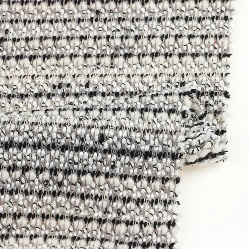 China Fabric for Jackets,Blazer,Hoodie Hacci Knit Fabric Rayon Polyester black and white color buy from China wholesaler bulk order at wholesale price free worldwide shipping Alibaba