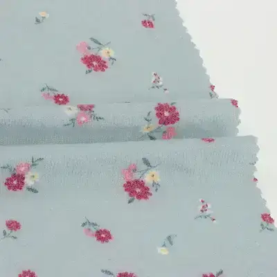 China Fabric for Hoodie,Loungewear,Sweatshirt Hacci Knit Fabric Polyester Rayon Spandex BLUE color buy from China wholesaler bulk order at wholesale price free worldwide shipping Alibaba