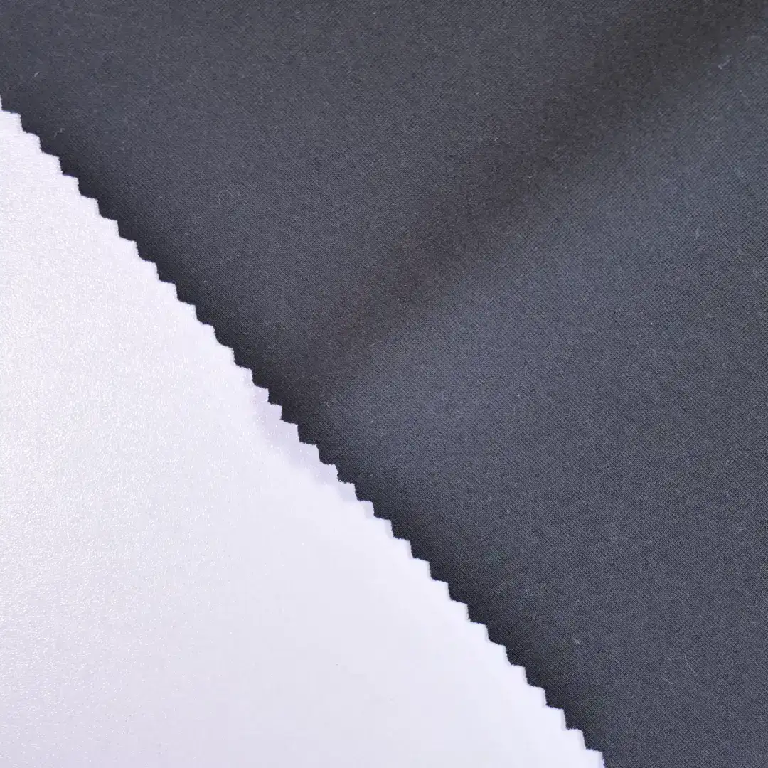 China Fabric for Jackets,Blazer Ponte Roma Knit Fabric Lenzing Viscose Nylon Spandex Solid- Black color buy from China wholesaler bulk order at wholesale price free worldwide shipping Alibaba