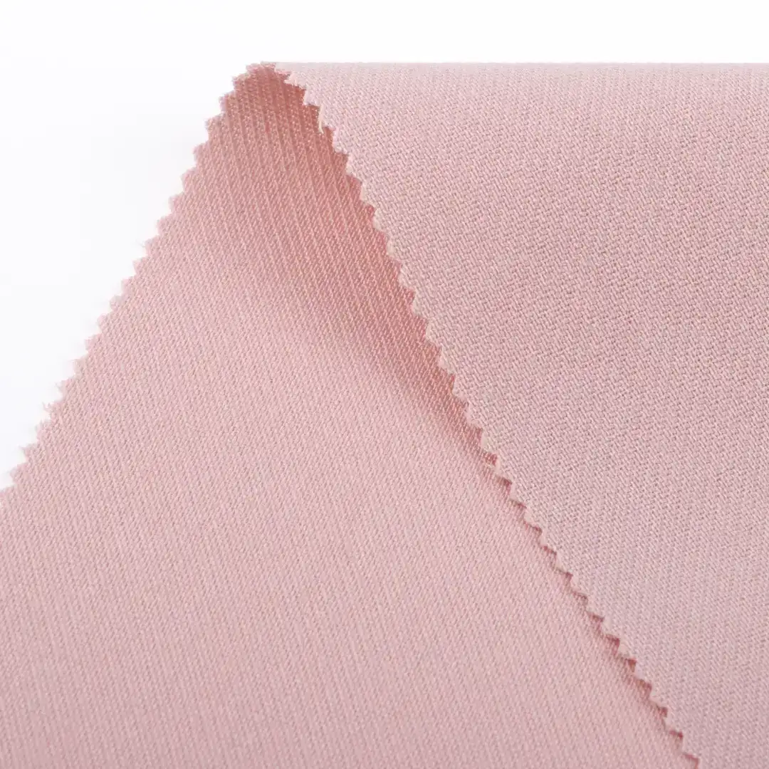 China Fabric for Pants,Blazer,Suit Polyester/Rayon Twill Woven Blended Fabric Polyester Rayon Spandex Pink-14# color buy from China wholesaler bulk order at wholesale price free worldwide shipping Alibaba