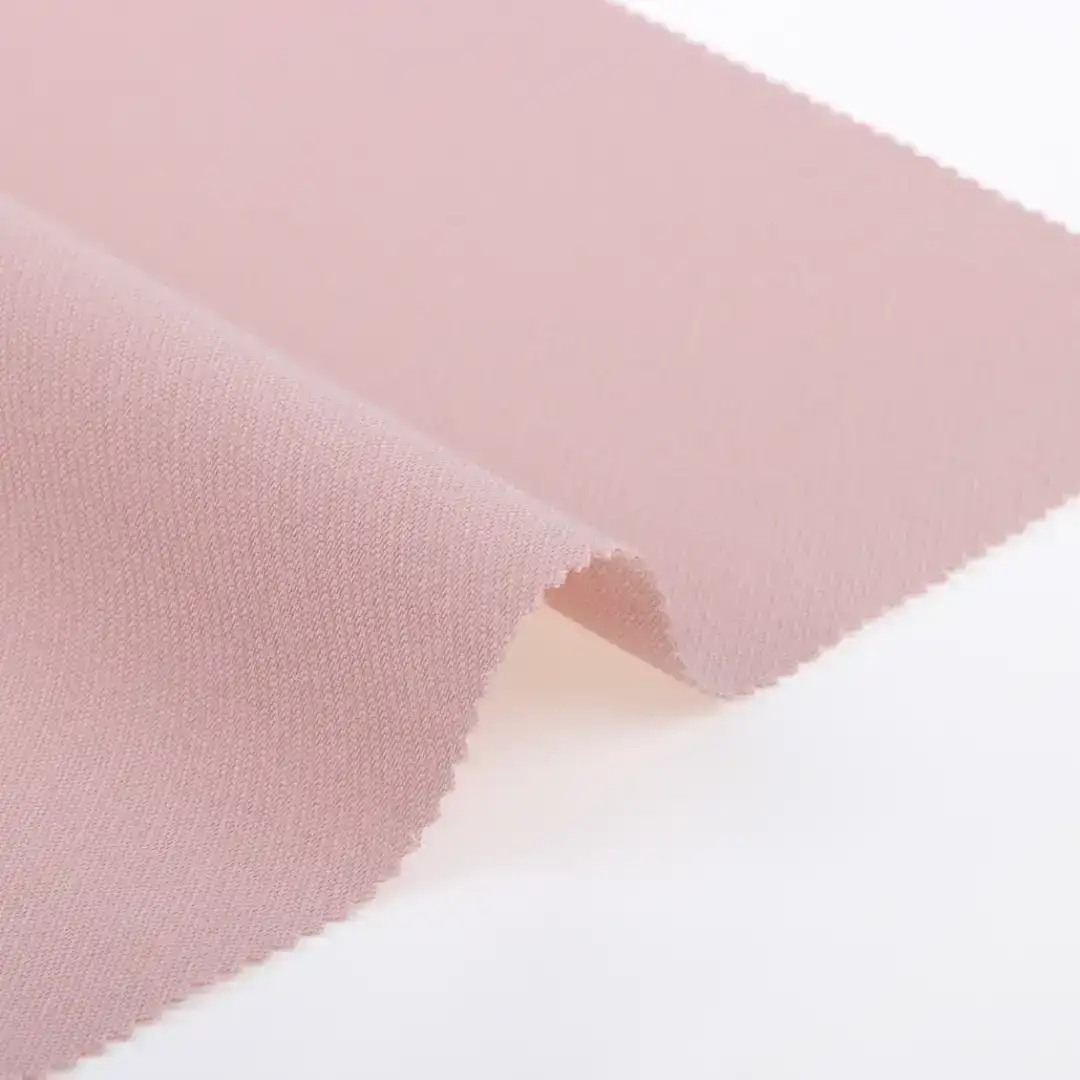 China Fabric for Pants,Blazer,Suit Polyester/Rayon Twill Woven Blended Fabric Polyester Rayon Spandex Pink-14# color buy from China wholesaler bulk order at wholesale price free worldwide shipping Alibaba