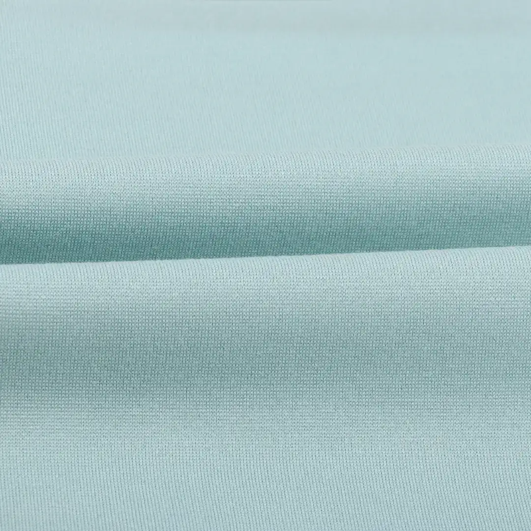 China Fabric for Suit Trouser,Blazer Ponte Roma Knit Fabric Rayon Nylon Spandex Cyan color buy from China wholesaler bulk order at wholesale price free worldwide shipping Alibaba