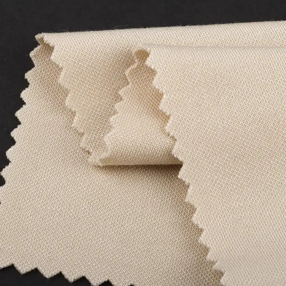 China Fabric for T-Shirt,Polo Shirt Single Jersey Knit Fabric Rayon Polyester off-white color buy from China wholesaler bulk order at wholesale price free worldwide shipping Alibaba