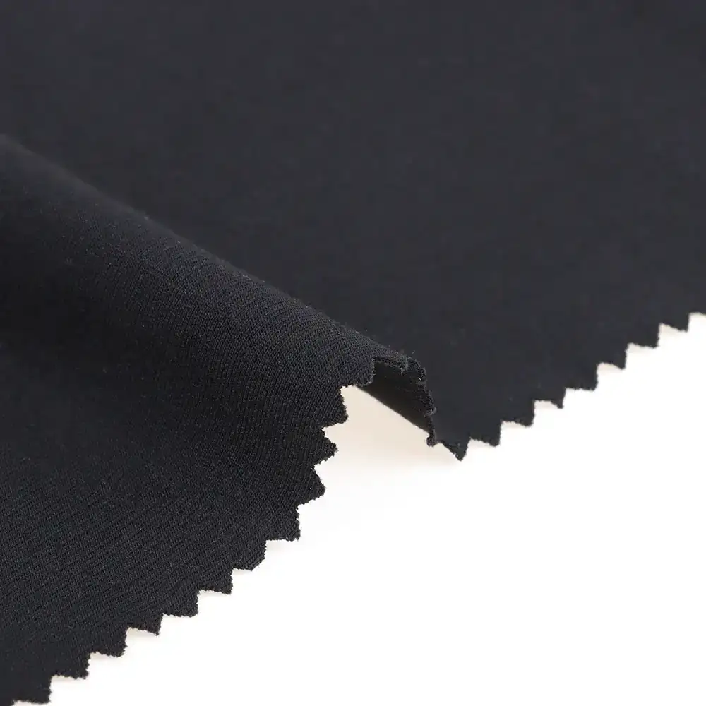 China Fabric for T-Shirt,Hoodie   Single Jersey Knit Fabric Modal Cotton Elastane black color buy from China wholesaler bulk order at wholesale price free worldwide shipping Alibaba