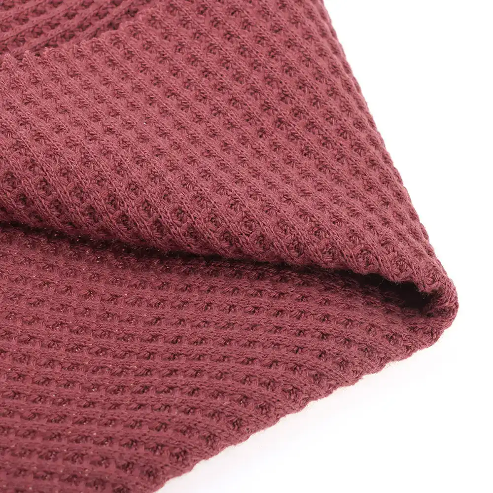 China Fabric for Jackets Waffle Knit Fabric Polyester Cotton bronze color buy from China wholesaler bulk order at wholesale price free worldwide shipping Alibaba