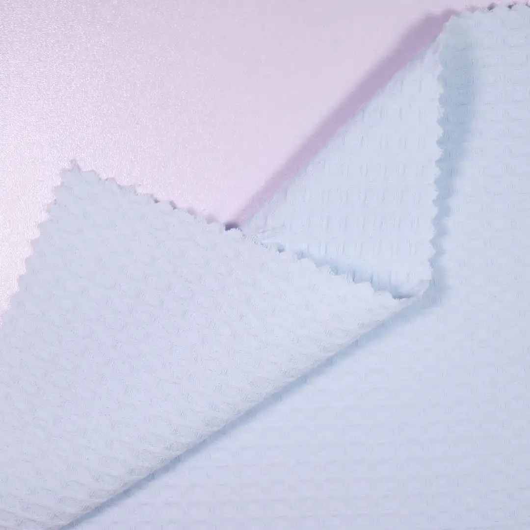 China Fabric for Blouse Polyester Jacquard Synthetic Woven Fabric Polyester blue color buy from China wholesaler bulk order at wholesale price free worldwide shipping Alibaba