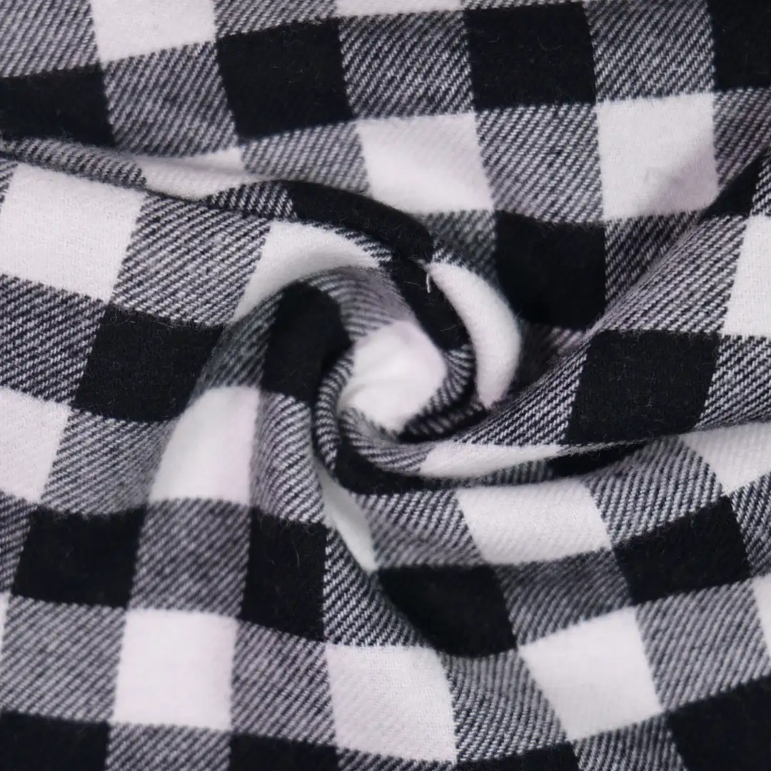 China Fabric for Shirt,Blouse,Over Shirt Yarn Dyed Check Natural Woven Fabric Cotton white&black color buy from China wholesaler bulk order at wholesale price free worldwide shipping Alibaba