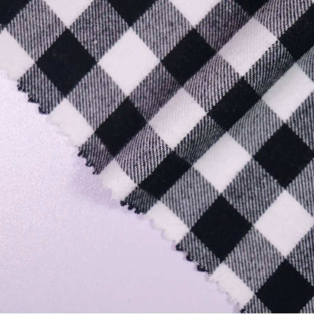 China Fabric for Shirt,Blouse,Over Shirt Yarn Dyed Check Natural Woven Fabric Cotton white&black color buy from China wholesaler bulk order at wholesale price free worldwide shipping Alibaba