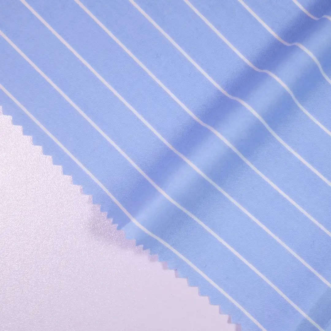 China Fabric for Blouse,Skirt,Over Shirt Yarn Dyed Stripe Natural Woven Fabric Cotton blue color buy from China wholesaler bulk order at wholesale price free worldwide shipping Alibaba