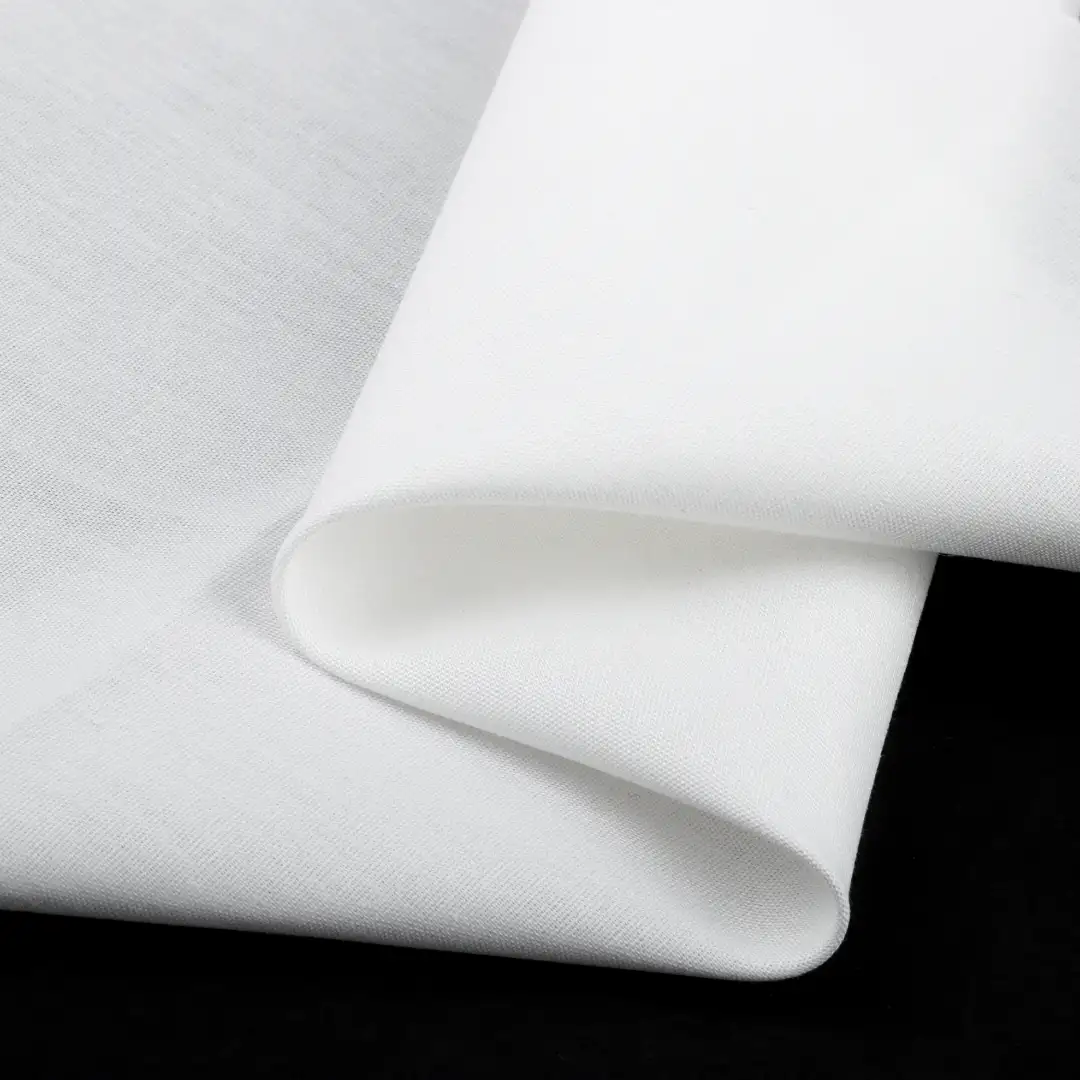 China Fabric for Skirt  Poplin Natural Woven Fabric Cotton White color buy from China wholesaler bulk order at wholesale price free worldwide shipping Alibaba