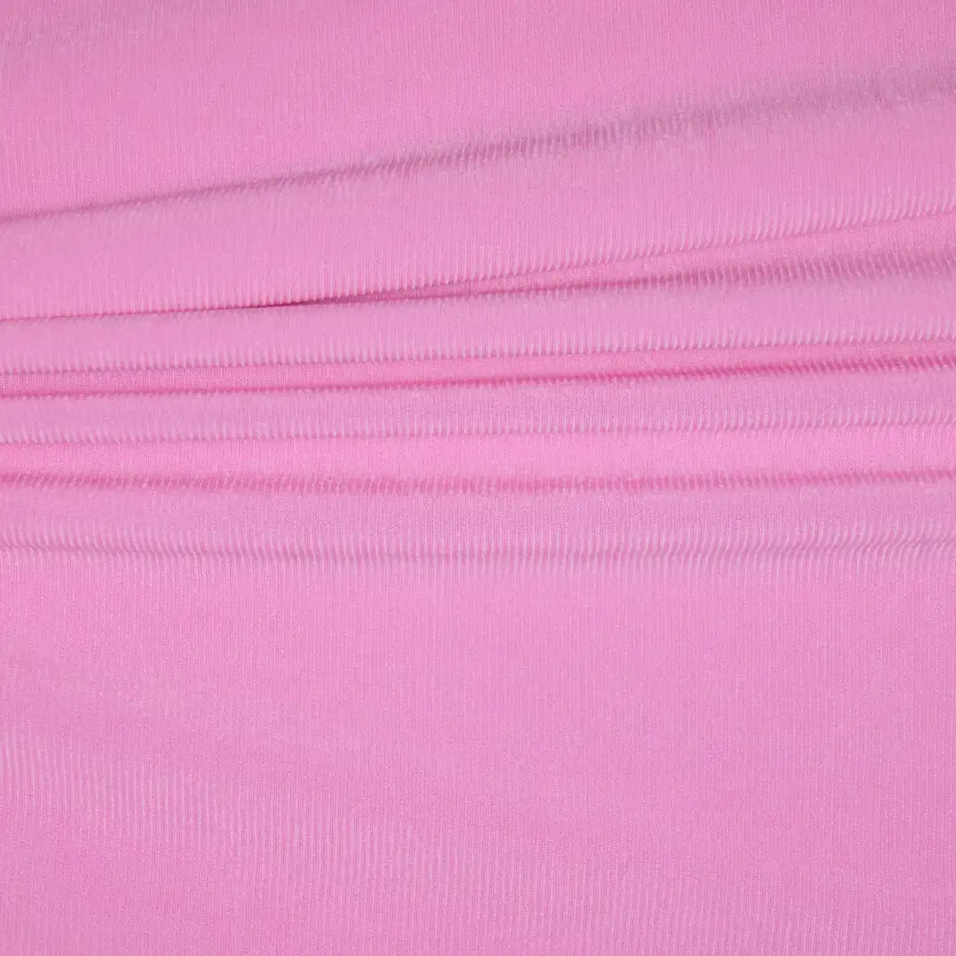 China Fabric for Round Neck Pullover ,Crop Top Pullover  Super Stretch Knit Fabric Polyester Pink color buy from China wholesaler bulk order at wholesale price free worldwide shipping Alibaba