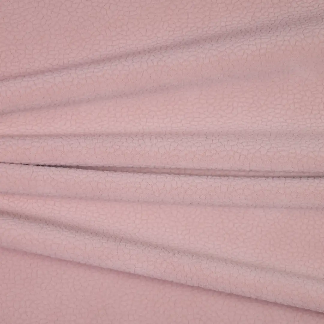 China Fabric for Jackets,Full-Zipper Cardigan ,Knitted Jacket  Fleece Knit Fabric Polyester Elastane Pink color buy from China wholesaler bulk order at wholesale price free worldwide shipping Alibaba