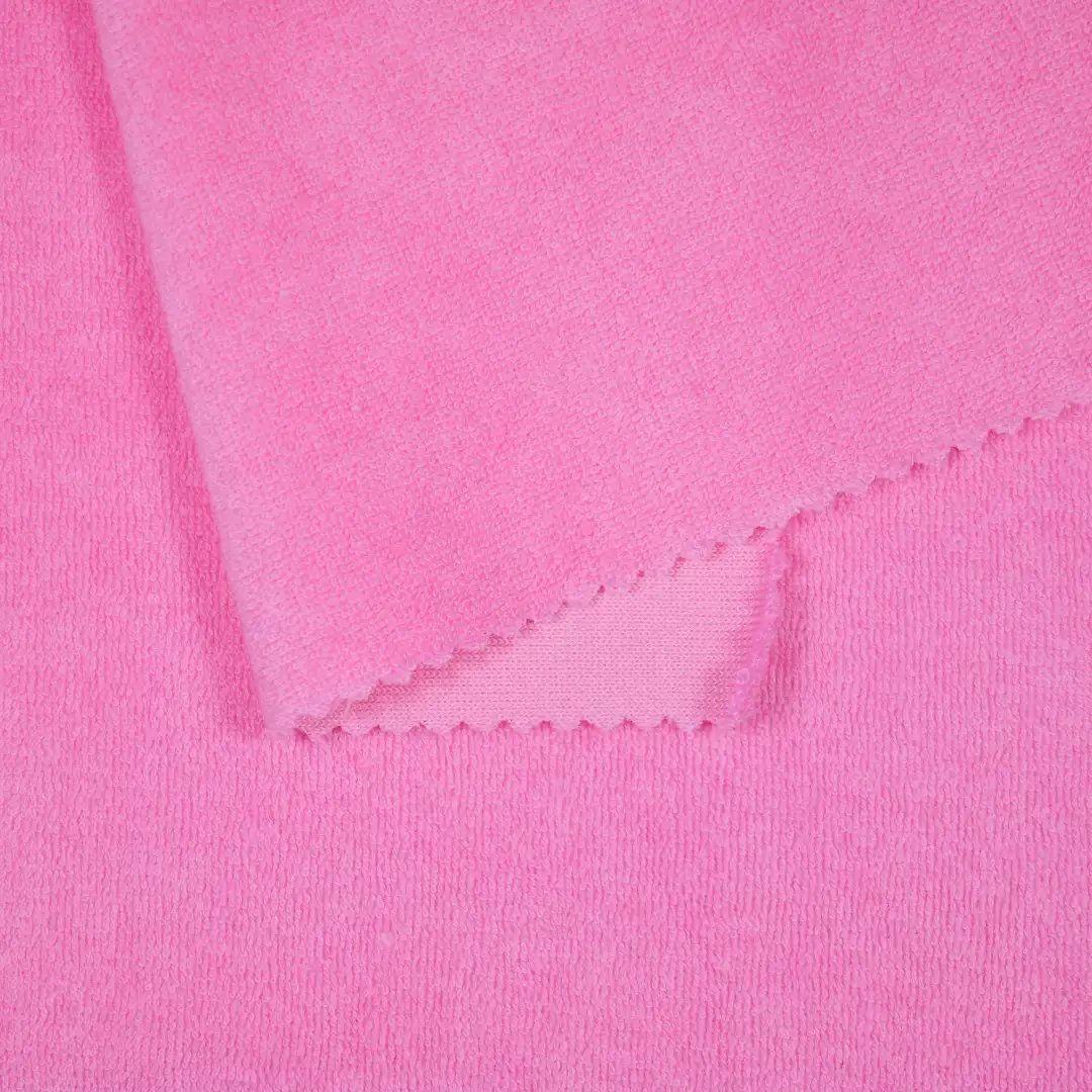 China Fabric for Hoodie,Loungewear,Sweatshirt French Terry Knit Fabric Cotton Polyester pink color buy from China wholesaler bulk order at wholesale price free worldwide shipping Alibaba