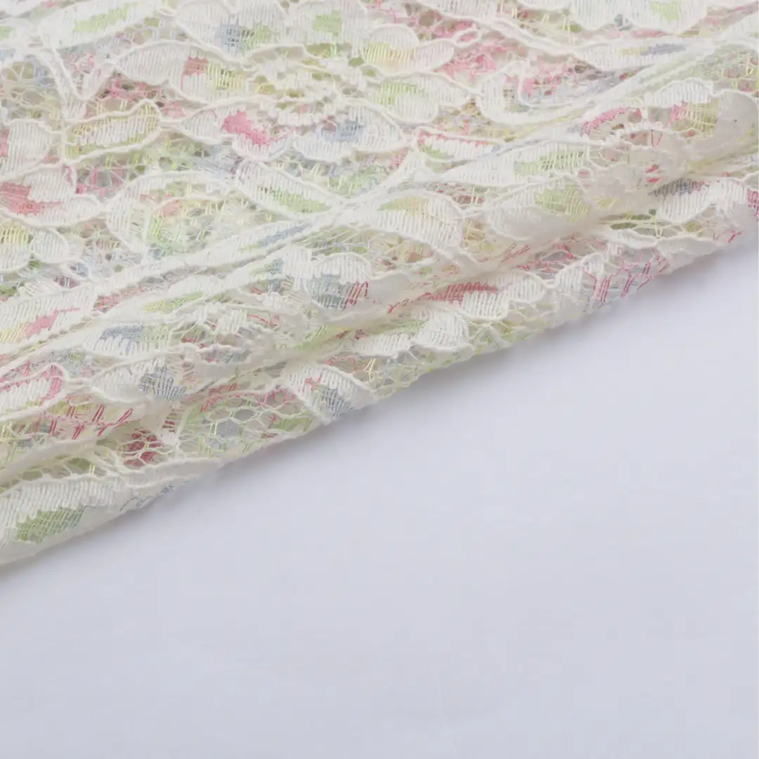 China Fabric for Blouse,Skirt,Dresses (Cardigan Open)  Lace Knit Fabric Cotton white color buy from China wholesaler bulk order at wholesale price free worldwide shipping Alibaba