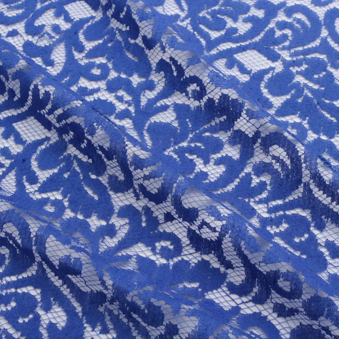 China Fabric for Shirt,Blouse,Skirt,Shirt Half Sleeve Button  Lace Knit Fabric Cotton Nylon blue color buy from China wholesaler bulk order at wholesale price free worldwide shipping Alibaba