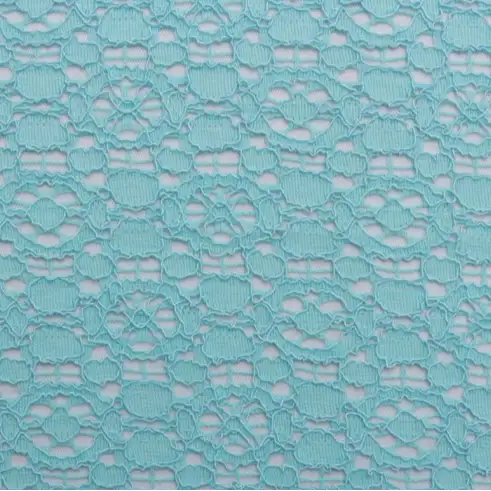 China Fabric for Blouse,T-shirt ,Skirt  Lace Knit Fabric Cotton Nylon Rayon blue color buy from China wholesaler bulk order at wholesale price free worldwide shipping Alibaba
