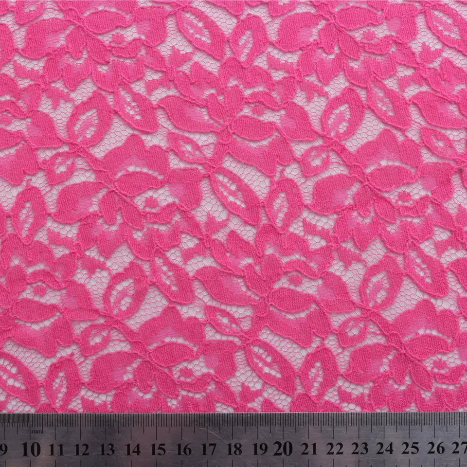 China Fabric for Skirt,T-shirt ,Skirt  Lace Knit Fabric Cotton Nylon pink color buy from China wholesaler bulk order at wholesale price free worldwide shipping Alibaba