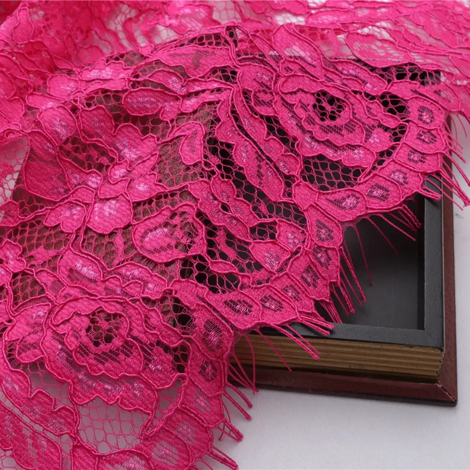 China Fabric for Shirt,Blouse,Skirt  Lace Knit Fabric Nylon Rayon red color buy from China wholesaler bulk order at wholesale price free worldwide shipping Alibaba