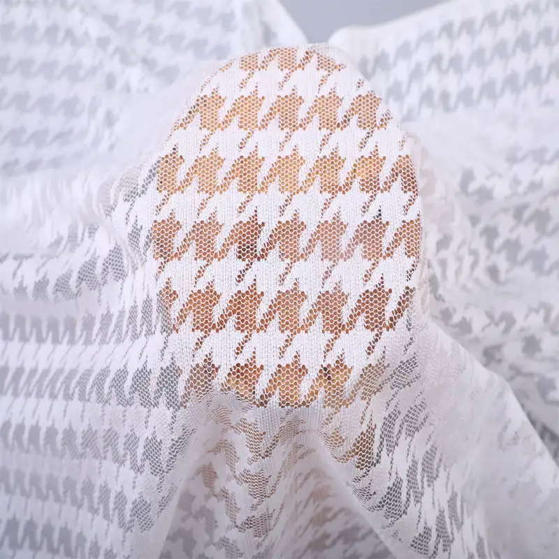 China Fabric for Shirt,Blouse,T-shirt ,Skirt  Lace Knit Fabric Polyester white color buy from China wholesaler bulk order at wholesale price free worldwide shipping Alibaba