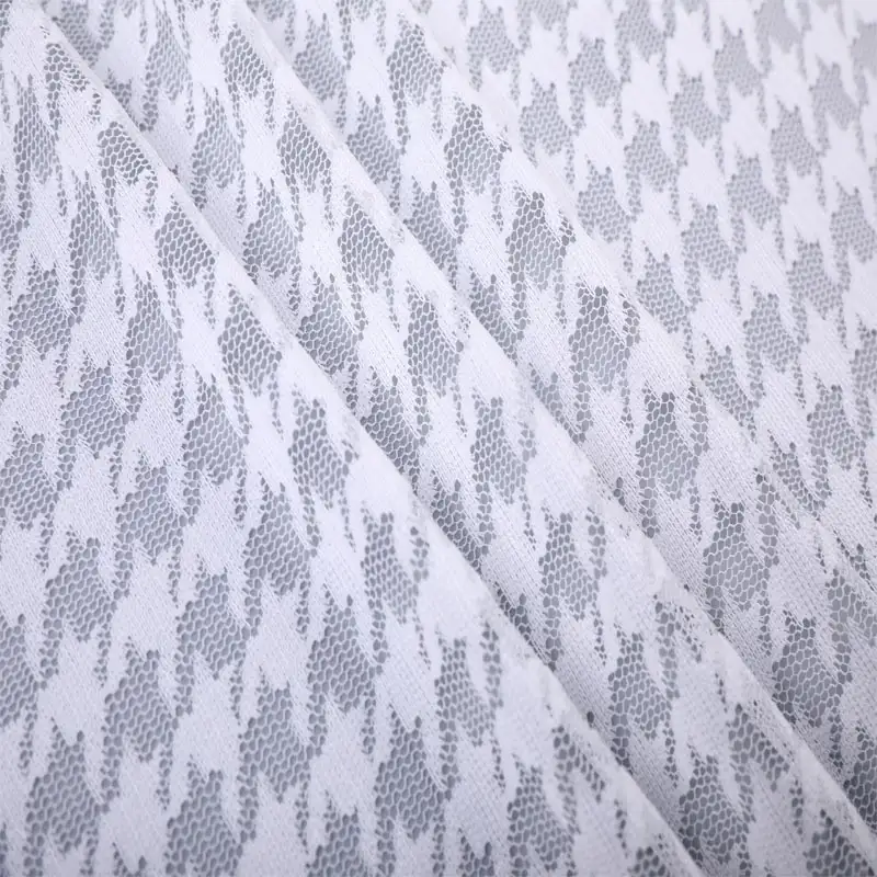 China Fabric for Shirt,Blouse,T-shirt ,Skirt  Lace Knit Fabric Polyester white color buy from China wholesaler bulk order at wholesale price free worldwide shipping Alibaba