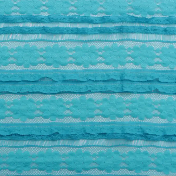 China Fabric for Shirt,Blouse,Skirt  Lace Knit Fabric Cotton Nylon Spandex blue color buy from China wholesaler bulk order at wholesale price free worldwide shipping Alibaba