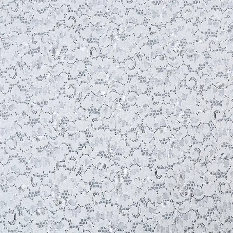 China Fabric for Blouse,Skirt,T-shirt ,Skirt  Lace Knit Fabric Cotton Nylon Rayon white color buy from China wholesaler bulk order at wholesale price free worldwide shipping Alibaba