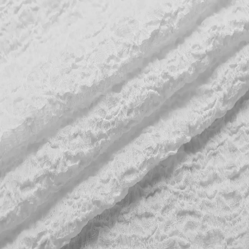 China Fabric for Shirt,T-Shirt,Blouse,Skirt  Lace Knit Fabric Cotton Nylon Rayon white color buy from China wholesaler bulk order at wholesale price free worldwide shipping Alibaba