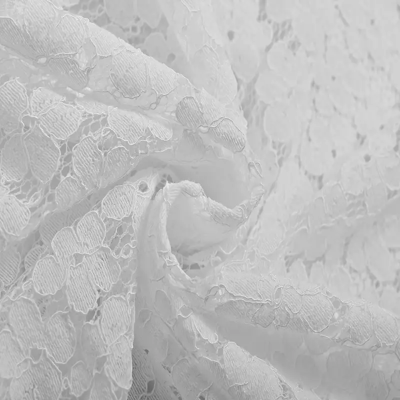 China Fabric for Shirt,Blouse,Skirt,Skirt  Lace Knit Fabric Cotton Nylon Rayon white color buy from China wholesaler bulk order at wholesale price free worldwide shipping Alibaba