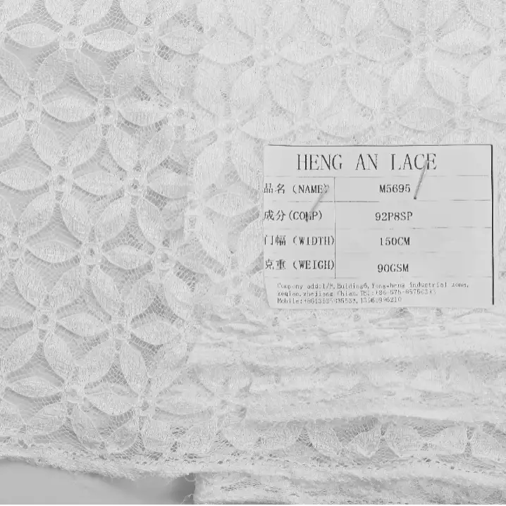 China Fabric for Shirt,Blouse,Skirt,Skirt  Lace Knit Fabric Polyester Spandex white color buy from China wholesaler bulk order at wholesale price free worldwide shipping Alibaba