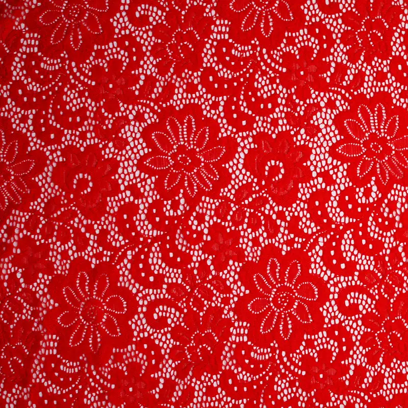 China Fabric for Shirt,Blouse,Skirt,Skirt  Lace Knit Fabric Nylon Spandex white color buy from China wholesaler bulk order at wholesale price free worldwide shipping Alibaba