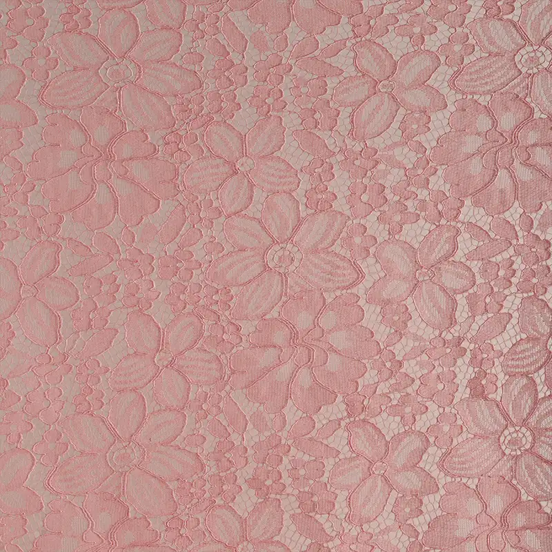 China Fabric for Blouse,Skirt,Shirt Half Sleeve Button ,Dresses (Cardigan Button)  Lace Knit Fabric Cotton Nylon Rayon pink color buy from China wholesaler bulk order at wholesale price free worldwide shipping Alibaba