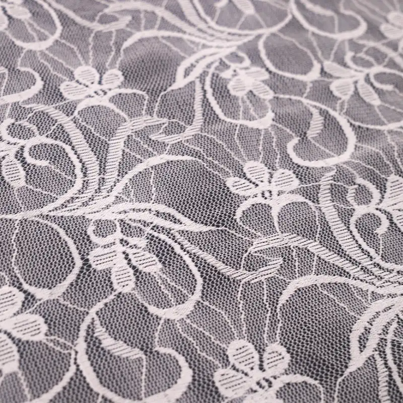 China Fabric for Blouse,Skirt,Shirt Long Sleeve Button  Lace Knit Fabric Nylon Spandex white color buy from China wholesaler bulk order at wholesale price free worldwide shipping Alibaba