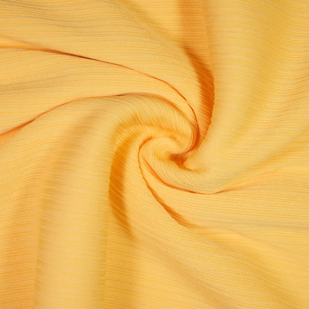 China Fabric for Blouse Crepe Knit Fabric Viscose Spandex yellow color buy from China wholesaler bulk order at wholesale price free worldwide shipping Alibaba