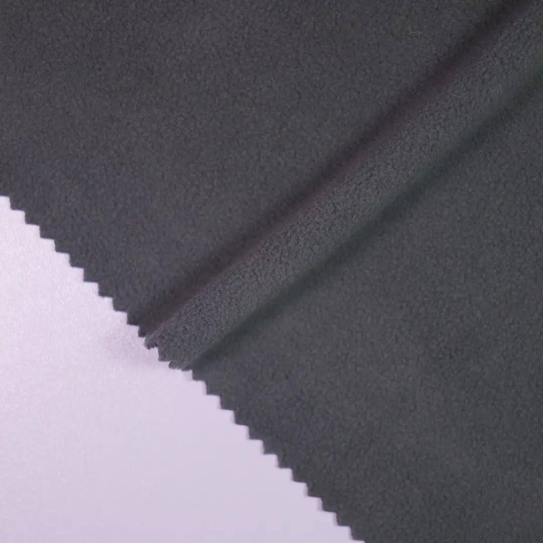 China Fabric for Knitted Jacket ,Loungewear Polar Fleece Knit Fabric Polyester grey color buy from China wholesaler bulk order at wholesale price free worldwide shipping Alibaba
