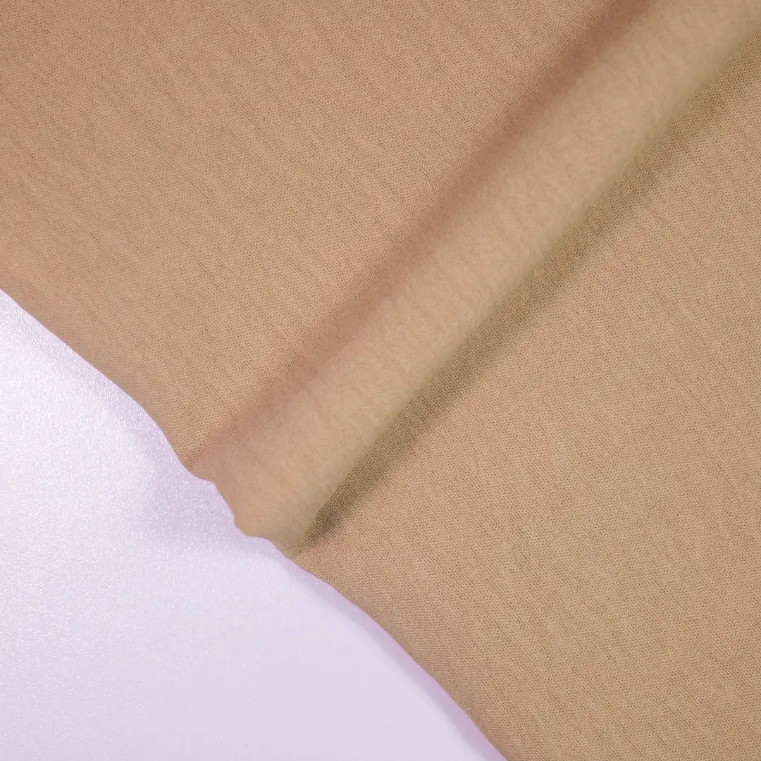 China Fabric for Shirt,Shirt Half Sleeve Button  Crepe Synthetic Woven Fabric Polyester Khaki color buy from China wholesaler bulk order at wholesale price free worldwide shipping Alibaba