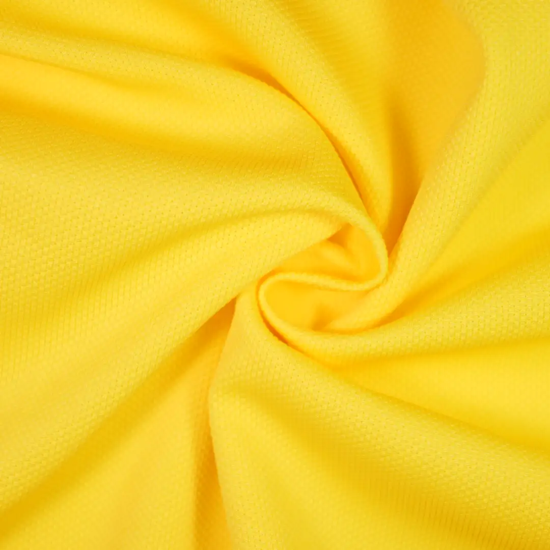 China Fabric for Pants,Polo Shirt,Crop Top Jacquard Knit Fabric Polyester Spandex Yellow color buy from China wholesaler bulk order at wholesale price free worldwide shipping Alibaba