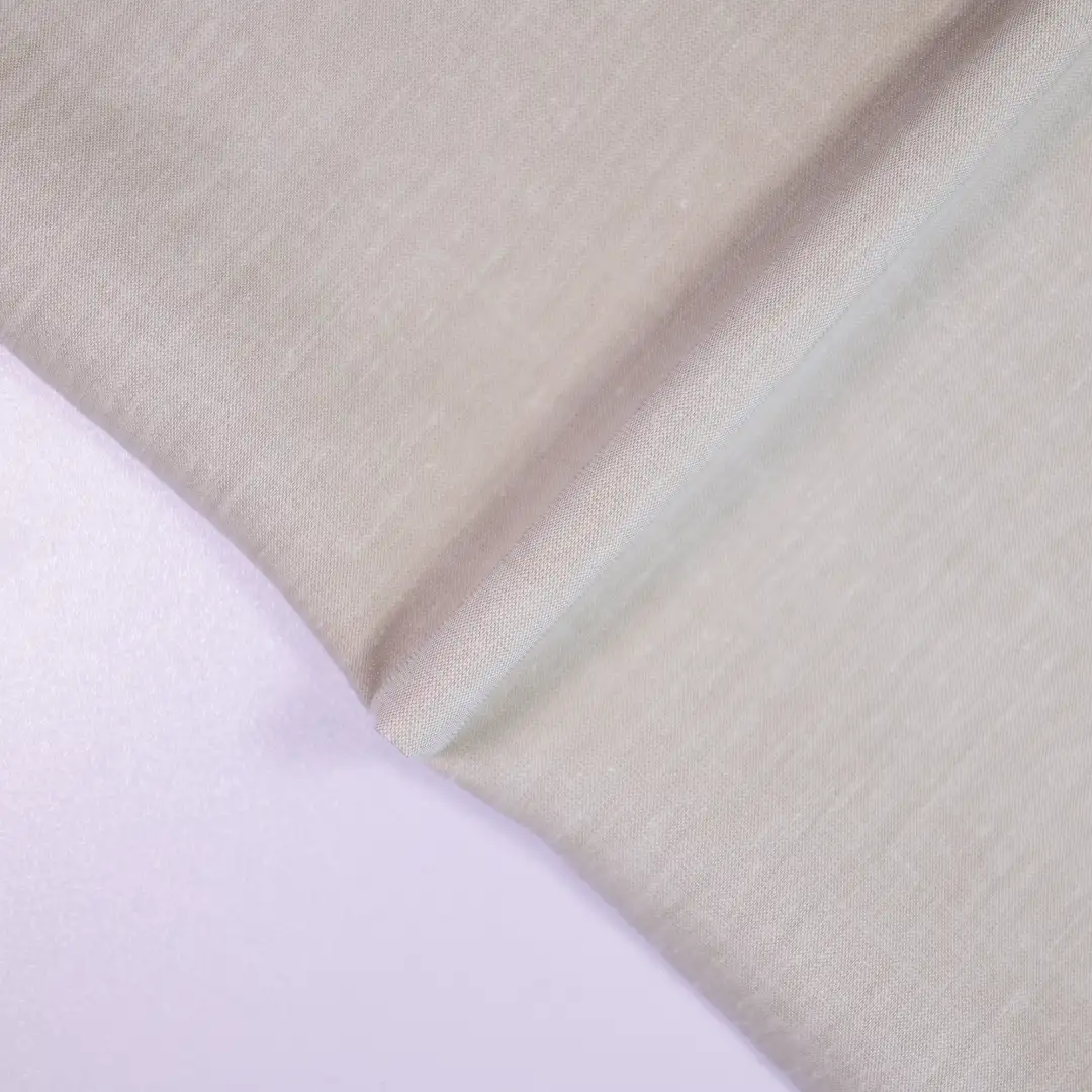 China Fabric for Shirt,Pants,Blouse,Crop Top Linen/Polyester Plain Natural Woven Fabric Lyocell Polyester Flax Spandex Khaki color buy from China wholesaler bulk order at wholesale price free worldwide shipping Alibaba