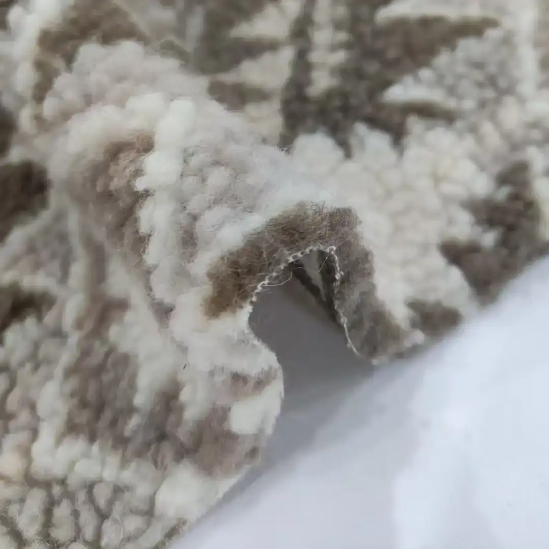 China Fabric for Jackets,Hoodie,Padded Jacket Sherpa Knit Fabric Polyester brown color buy from China wholesaler bulk order at wholesale price free worldwide shipping Alibaba