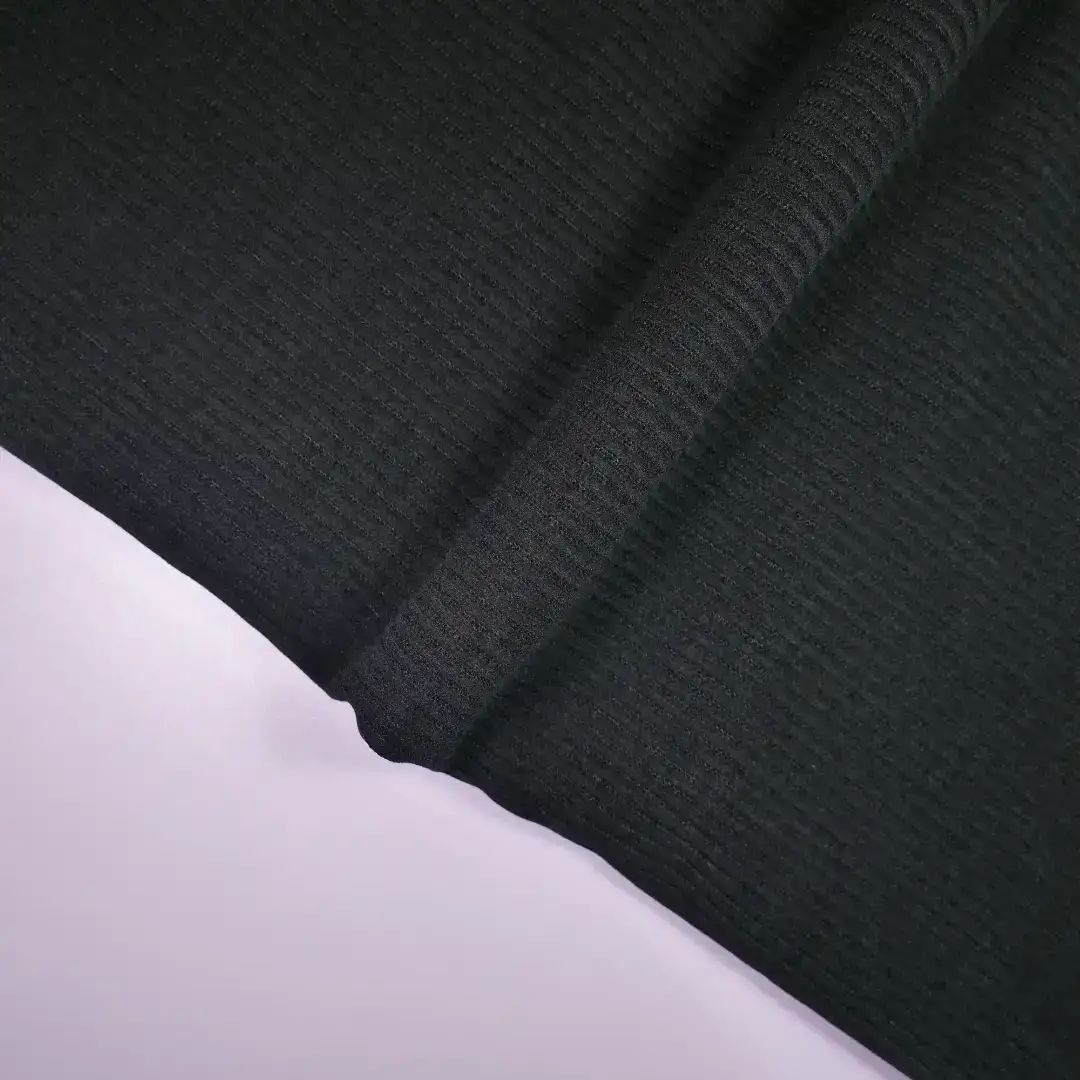 China Fabric for Pants,Blazer,Knitted Trousers  knitted Corduroy Knit Fabric Spandex Polyester black color buy from China wholesaler bulk order at wholesale price free worldwide shipping Alibaba