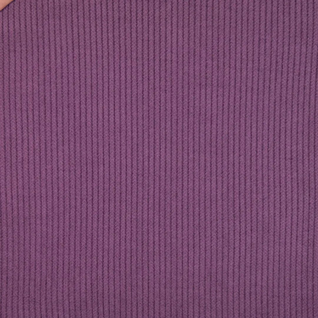 China Fabric for Jackets,Skirt,Full-Zipper Cardigan ,Knitted Jacket ,Hoodie  ,Knitted Trousers  knitted Corduroy Knit Fabric Polyester Spandex Purple color buy from China wholesaler bulk order at wholesale price free worldwide shipping Alibaba