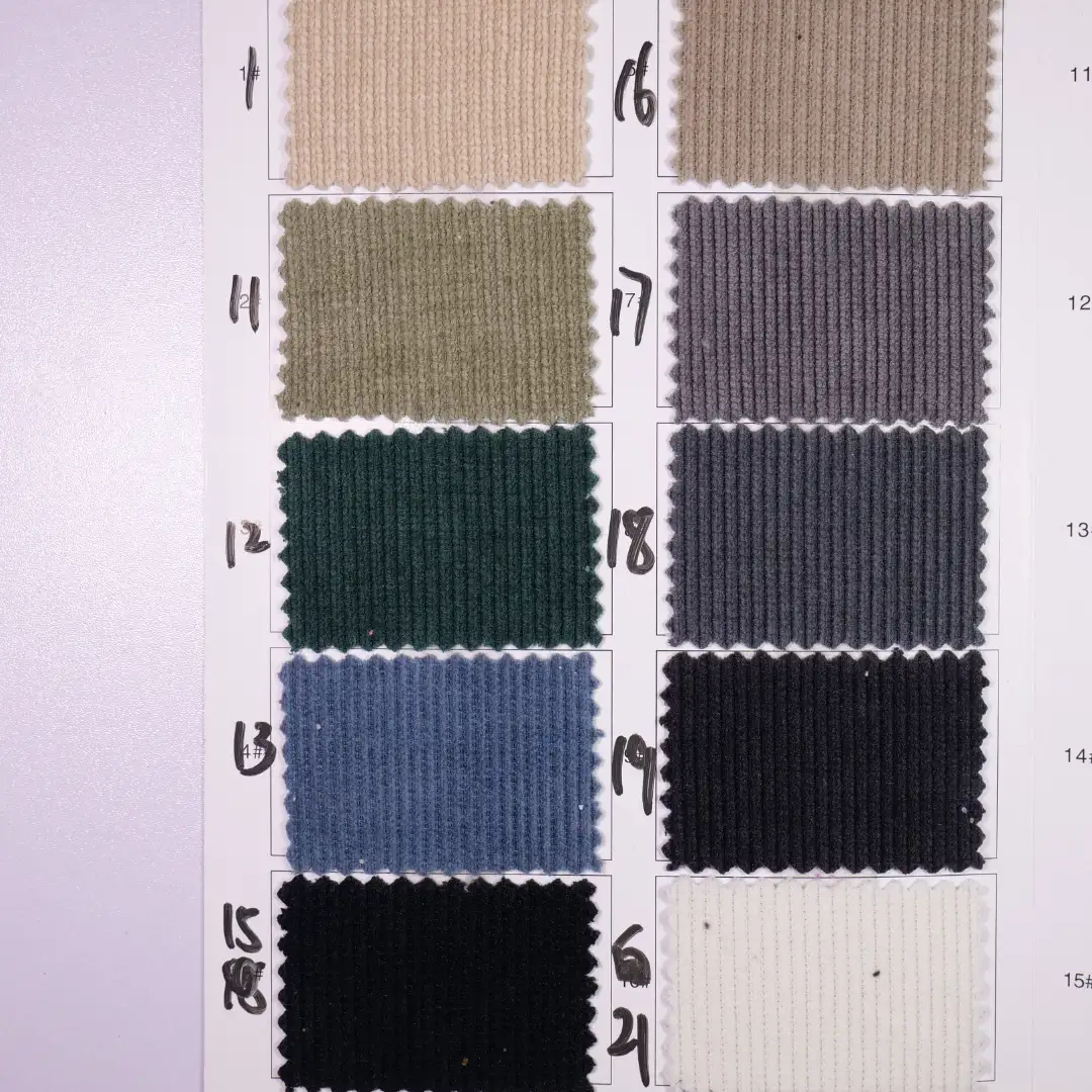 China Fabric for Pants,Blazer,Suit,Knitted Trousers  knitted Corduroy Knit Fabric Polyester Spandex LightGreen color buy from China wholesaler bulk order at wholesale price free worldwide shipping Alibaba