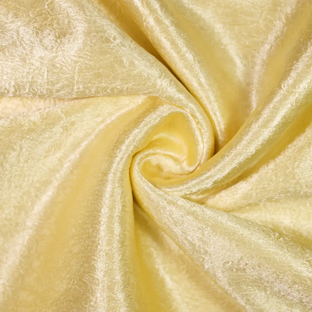 China Fabric for Shirt,Crop Top Bengaline Synthetic Woven Fabric Polyester Light Yellow color buy from China wholesaler bulk order at wholesale price free worldwide shipping Alibaba