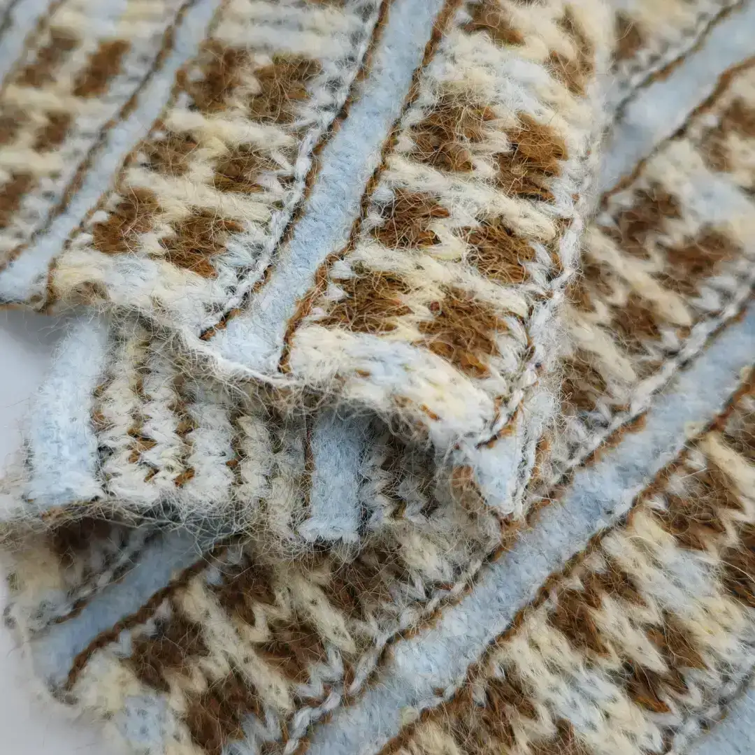 China Yarn for Jackets,Hoodie,Ladies Vest (Sweater) Roving Yarn Fancy Yarn Recycled Polyester Polyester Polyamide RWS Wool Spandex light blue/light beige/dark brown color buy from China wholesaler bulk order at wholesale price free worldwide shipping Alibaba