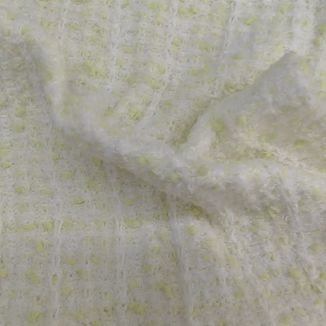 China Yarn for Hoodie,Open Cardigan (Sweater),Crew Neck Pullover (Sweater),Crop Top Pullover (Sweater) Teddy Yarn Fancy Yarn Polyester Recycled Polyester white and green color buy from China wholesaler bulk order at wholesale price free worldwide shipping Alibaba