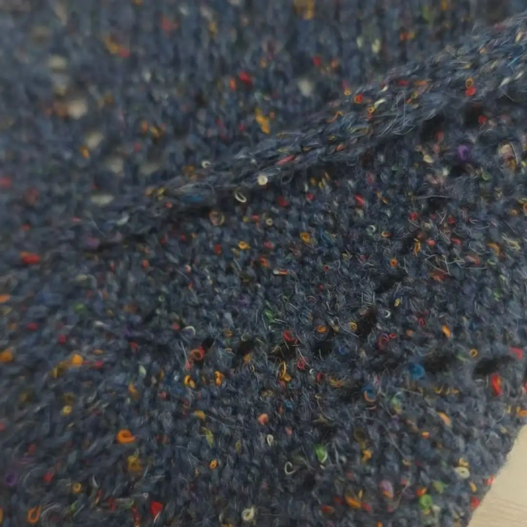 China Yarn for Hoodie,Open Cardigan (Sweater),Round Neck Pullover (Sweater),Crop Top Pullover (Sweater) Mossy Yarn Fancy Yarn Recycled Polyester Polyester Acrylic Dark blue color buy from China wholesaler bulk order at wholesale price free worldwide shipping Alibaba