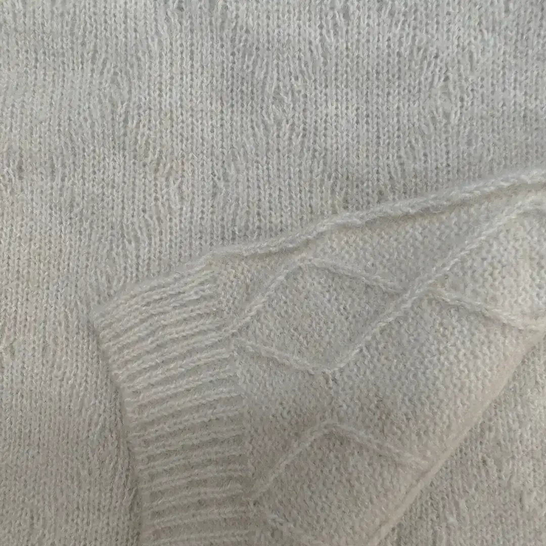 China Yarn for Crop Top,Hoodie,Full-Zipper Cardigan (Sweater),Half-Zipper Cardigan (Sweater) Mossy Yarn Fancy Yarn Acrylic Recycled Polyester Wool Spandex off-white color buy from China wholesaler bulk order at wholesale price free worldwide shipping Alibaba